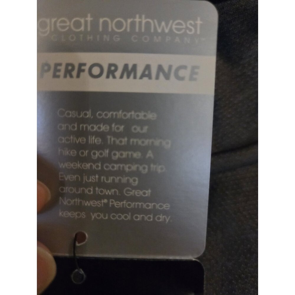 Great Northwest Performance Gray Full Zip Vest Jacket Water Repellant L NWT - Picture 4 of 9